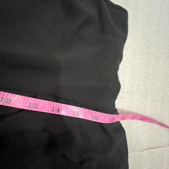 [12] Pins and Needles Urban Outfitters Black Sleeveless Chiffon Lined Midi Dress - Picture 9 of 10